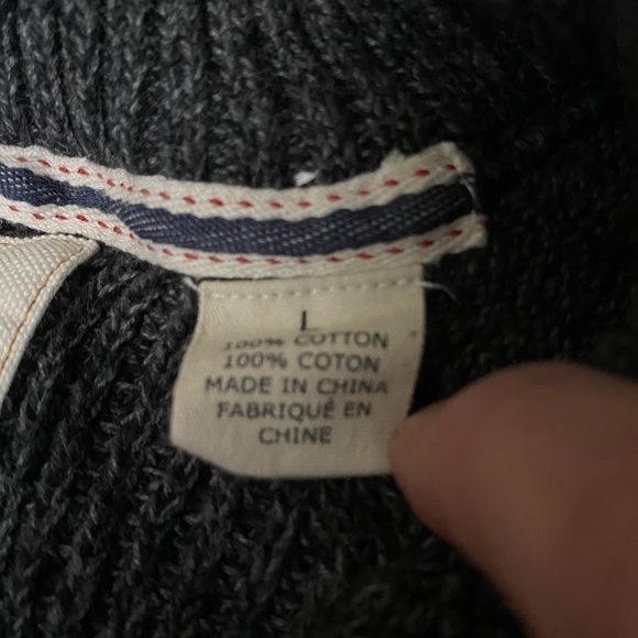 ORIGINAL Weatherproof 100% Cotton Grey Mixed Sweater Size L. Fits Small - Picture 8 of 11